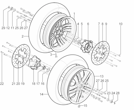 Roue avant