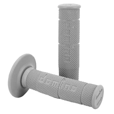 REVETEMENT POIGNEE DOMINO MOTO OFF ROAD 6131 GRIS CLOSED END 120mm (PAIRE)