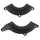 PROTECTION/COUVRE CARTER PARTIEL MOTO POUR KAWASAKI 900 Z900 ALU CNC ANODISE NOIR (PAIRE)  -AVOC-