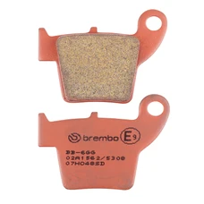 PLAQUETTE DE FREIN BREMBO POUR HONDA 125 CR R 2002>2007 AR, 250 CRF R 2004> AR, 450 CRF R 2002> AR (OFF ROAD METAL FRITTE) -07HO48SD