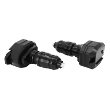 TAMPON DE PROTECTION MOTO ALU CNC ANODISE NOIR D.10mm (PAIRE)  -AVOC-