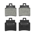 PLAQUETTE DE FREIN NEWFREN POUR KYMCO 300 MAXXER 2006> AR, 250 GRAND DINK 2001>2004 AV / SYM 125 GTS 2006>2007 AV, 125 JOYMAX 2006>2007, 300 JOYMAX 2009> AV  (FD0327BE)  (ELITE ORGANIQUE)