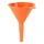 ENTONNOIR PRESSOL EN POLYETHYLENE ORANGE DIAMETRE  75mm  (VENDU A L'UNITE)