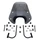 WIND SCREEN (SMOKED) "PIAGGIO GENUINE PART" 50 ZIP 2000> -672481