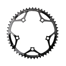 CHAINRING FOR ROAD BIKE- 5 Arms- 52T.Ø 130 -OUTER- ALUMINIUM BLACK- 7075 TA HEGOA 10/11 SPEED-. (SHIMANO TYPE)