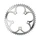 CHAINRING FOR ROAD BIKE- 5 Arms- 51T Ø 110 -OUTER- ALUMINIUM SILVER- 7075 TA ZEPHYR (SHIMANO TYPE) 9/10Speed.
