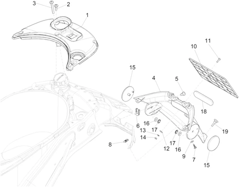 Couvercle arrière - Pare-boue