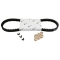 KIT TRANSMISSION (COURROIE, GALETS, GUIDES) ORIGINE PIAGGIO 50 FLY 2T 1998>2007, LIBERTY 2T-4T 2005>, TYPHOON 2T 2010>/APRILIA SR MOTARD 2T 2010>2014, SCARABEO 2T 2005>, SPORT-CITY 2T 2008> -1R000444