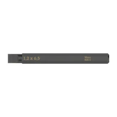 EMBOUTS/LAMES INTERCHANGEABLES DE TOURNEVIS A FRAPPER WERA 800 S 1/4 A FENTE/PLAT 1,2 x 6,5 mm L 70 mm (VENDU A L'UNITE)) -MARQUE ALLEMANDE POUR LES ATELIERS
