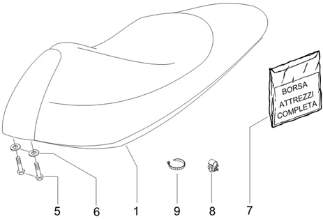 Selle/sieges - Trousse à outils