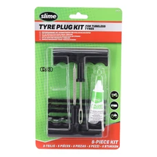 NECESSAIRE REPARATION PNEU POUR TUBELESS MOTO/SCOOTER/QUAD (OUTIL ET TRESSE)  -SLIME-