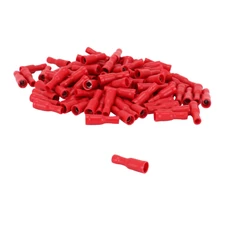 ELECTRIC CABLE TERMINAL- PRE-ISOLATED - FEMALE Ø 4mm Red for wire Ø 0,25 > 1,5 mm- (SOLD PER 10). SELECTION P2R