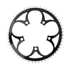CHAINRING FOR ROAD BIKE- 5 Arms- 53T.Ø 110 -OUTER- ALUMINIUM BLACK- 7075 TA ZEPHYR (SHIMANO TYPE) 9/10Speed.