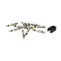 CORPS DE VALVE POUR TUBELESS P2R ARGENT PRESTA - OBUS DE VALVE ET OUTIL MONTAGE / DEMONTAGE (LOT DE 10PCS)