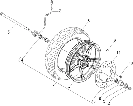 Roue avant