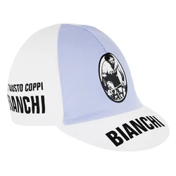 CYCLING CAP-VINTAGE TEAM BIANCHI COPPI Blue/WHITE