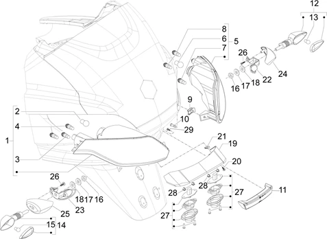 Eclairages arrière - Clignotants