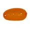 LENS FOR FLASHER - FRONT LEFT- ORANGE "PIAGGIO GENUINE PART" 50 TYPHOON, NRG 1994>1999  -498435-