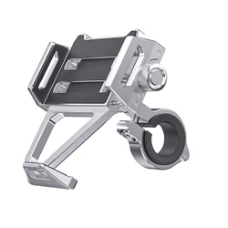 SUPPORT SMARTPHONE/TELEPHONE RIXUS ORIENTABLE 360- POUR TELEPHONE DE 68-112 mm ALU AVEC FIXATION A COLLIER SUR CINTRE SUPERIEUR A 22 mm (VENDU A L'UNITE) -RXBH17