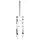 FORK- FOR MTB 26 " ZOOM COIL-ADJUSTABLE/LOCKOUT-WHITE-TRAVEL 60MM THREADLESS STEERER ( 285mm) Ø 1''1/8-28,6 OUTER COMPATIBLE V-BRAKE/DISC
