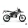 KIT DECO AUTOCOLLANT/STICKER 50 A BOITE PREDATOR BLANC POUR DERBI 50 XTREME, XRACE 2005>2009  -KUTVEK-