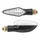 TURN SIGNAL FOR MOTORBIKE- AVOC HIRO 18 LEDS ABS BODY - TRANSPARENT/BLACK  (Long 99mm / H 30mm  (Wd  40mm) (EEC APPROVED) (Pair)