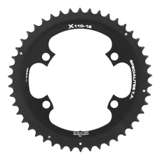 PLATEAU ROUTE 4BRA D.110 POUR SHIMANO ULTEGRA R8100 / 8170 DURA-ACE R9100 / 9170 TA X110 53DTS EXTERIEUR NOIR 11V.