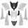 CARROSSERIE/CARENAGE MAXISCOOTER ADAPTABLE YAMAHA 530 TMAX 2012>2014 BLANC BRILLANT (KIT 11 PIECES) -P2R