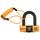 ANTIVOL U / BLOQUE DISQUE ARMLOCK CK5 NOIR/ORANGE MINI 52x65mm DIAM 16mm AVEC CORDON DE RAPPEL ORANGE (CLASSE SRA) (3 CLES)
