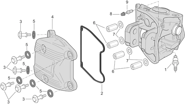 Couvre-culasse (External thermostat)
