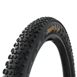 PNEU VTT 2 7.5 X 2.20 CONTINENTAL TRINOTAL TRAIL GRIP NOIR FLANC MARRON TUBELESS READY TS (60-622) TERRAIN MEUBLE ET MIXTE COMPATIBLE VAE