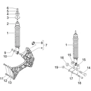 Suspension arrière - Amortisseur/s