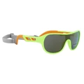 CHILD CYCLING GLASSES- NEWTON - FLUO YELLOW FRAME - SOLAR LENS.