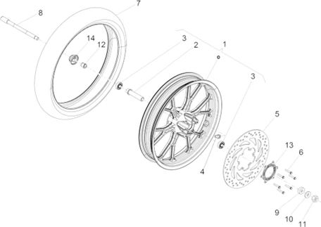 Roue avant