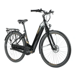 EBIKE LEADER FOX "URBAN" 28" NEBA 2023 UNISEX - BLACK - CENTRAL ENGINE BAFANG M420 36V - 80 nm Battery 15 Ah - 8 Speed (Frame 20'' = 52cm - size L - RIDER'S HEIGHT : 178cm to 185cm)
