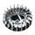 TURBINE SCOOT ADAPTABLE MBK 50 BOOSTER, ROCKET, NG, STUNT/YAMAHA 50 BWS, SPY, BUMP, SLIDER  CHROME DIAM 120 mm  -REPLAY-