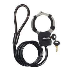 ANTITHEFT FOR BICYCLE - "HANDCUFFS" WITH EXTENDER CABLE 1m. MASTERLOCK STREET CUFF Ø 8mm - SUPPLIED WITH 4 KEYS -SECURITY LEVEL 6- 2 Stars Fub Approved
