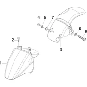 Garde boue av. Et ar.