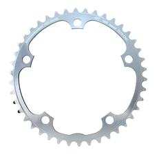 CHANRING FOR ROAD BIKE-5 arms- 42T. Ø135 CAMPAGNOLO "INNER" SILVER -ALUMINIUM- 7075 STRONGLIGHT (SQUARE TAPPERED) 9/10 Speed