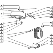 Dispositif commande prechauffage-regulateur de tension-telerupteur