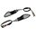 TURN SIGNAL (UNIVERSAL) REPLAY TRIANGLE TRANSPARENT/BLACK - SHORT -LEDS- -CEE APPROVED- (PAIR)  (L 69mm / H 24mm / Wd 20mm)