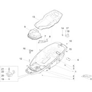 Logement casque - Dessous de selle