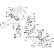 Couvercle arrière - Pare-boue