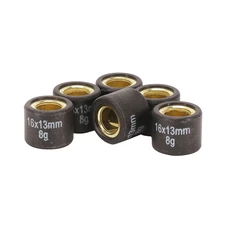 GALET/ROULEAU SCOOT MAGNETI MARELLI 16X13 8,0g (x6) POUR PEUGEOT 50 KISBEE, TKR, TREKKER, SPEEDFIGHT, LUDIX, STREETZONE, CITYSTAR/PIAGGIO 50 ZIP, TYPHOON, NRG 1994>1999/KYMCO 50 AGILITY, PEOPLE