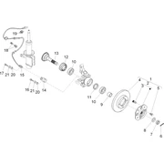 Moyeu de la roue avant