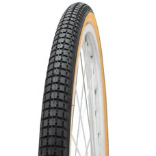 TYRE FOR URBAN BIKE 650 1/2 BALLON DELI S-193 BLACK/BROWN -RIGID (26 x 1 5/8 x 1 2/2) (44-584)