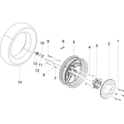 Roue arrière