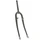 FOURCHE VTT 26'' RIGIDE CINTREE ACIER CHROME AVEC TASSEAUX PIVOT FILETE 22,2mm - 1" (230mm/fileté sur 140mm)