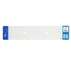 BANDE PLAQUE AUTO 520x110 POUR PVC VIERGE DEP. 86/EURO (VENDU A L'UNITE)