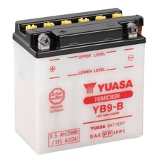 BATTERY 12V  9 Ah YB9-B YUASA YUMICRON WITH MAINTENANCE (Lg135xWd75xH139)